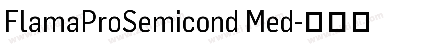 FlamaProSemicond Med字体转换